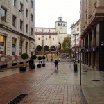 Postales de Santander: De la Porticada al Ayuntamiento un día de lluvia