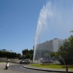 Un geiser en el Sardinero