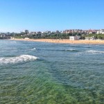 ¡Qué agua en el Sardinero!