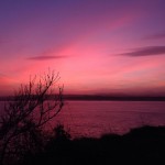 Paleta de colores instantes antes de la salida del sol. Península de la Magdalena