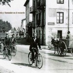 En bicicleta y carro por la carretera de Barreda
