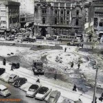 Las obras de ampliación del ayuntamiento de Santander y la construcción de la fuente luminosa. Año 1963