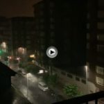 Que manera de llover en Santander a las 4.15 de la mañana