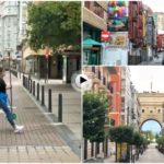 Paseando por un Santander de calles desiertas
