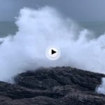 El temporal visto desde la península de la Magdalena