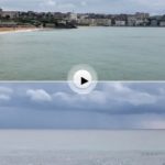 Una pleamar que nos deja un Sardinero sin playas y tormentas en el horizonte