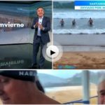 Ayer el programa Tu Tiempo que dirige Roberto Brasero homenajeó a los bañistas del Sardinero