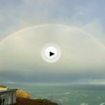 Junto al faro de Cabo Mayor pudimos ver este bellísimo arcoíris